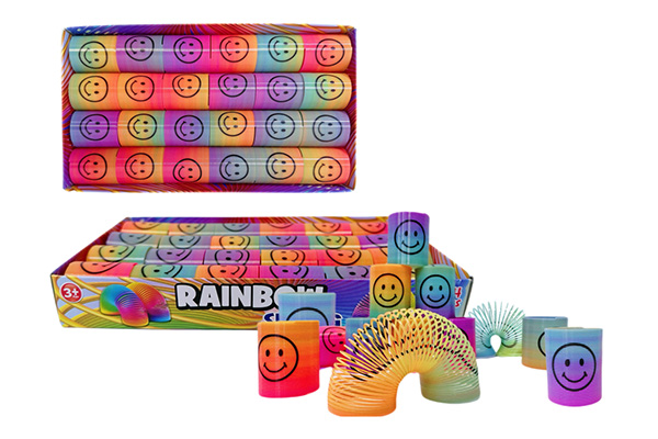 MAGIC RAINBOW SPRING (Mini Smile) Multicolorata 3×3,5cm – In espo da 24pz…x24…x1872